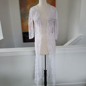 White lace cover up O/S